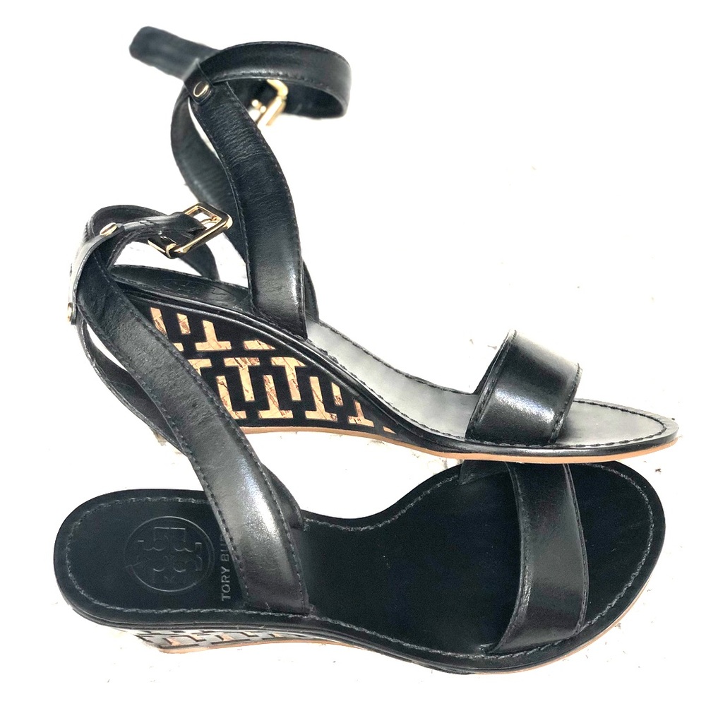 Tory Burch “like new” wedge sandals